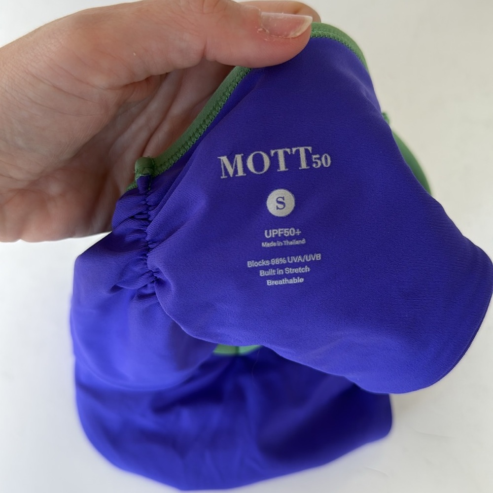 Mott 50 Amethyst Purple Blue Matcha Green Lined Bikini Swim Cheeky Ruched V cut - Picture 6 of 8